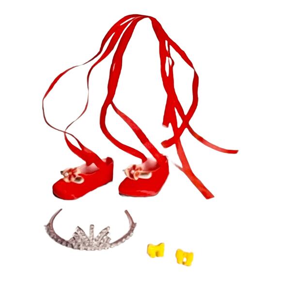 Fancy Nancy 13” Doll Learn To Be ACCESSORIES SET Ballet Shoes Tiara  Earrings - Picture 1 of 5